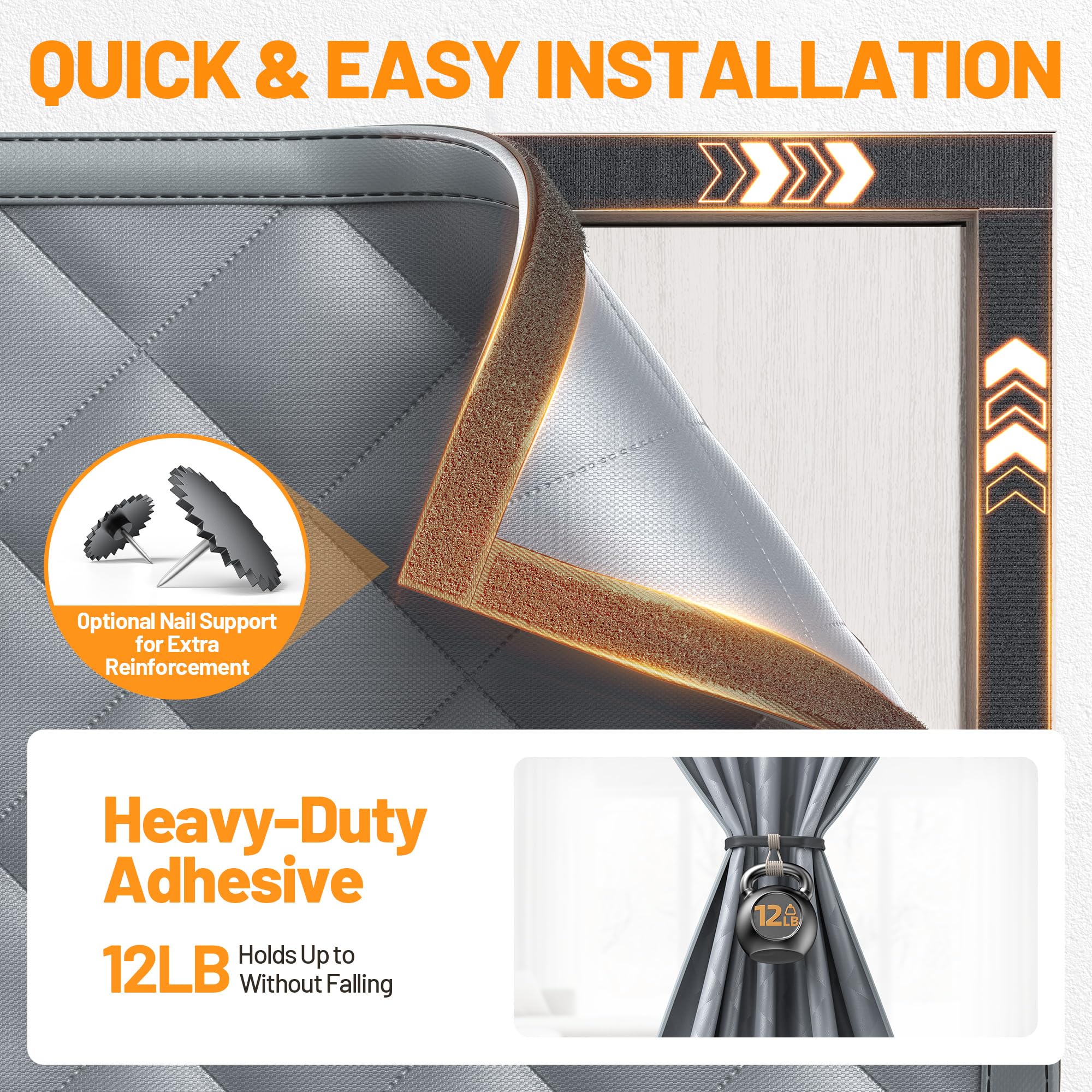 Sjuznng weatherproof Oxford exterior blocks moisture and wind from indoors.