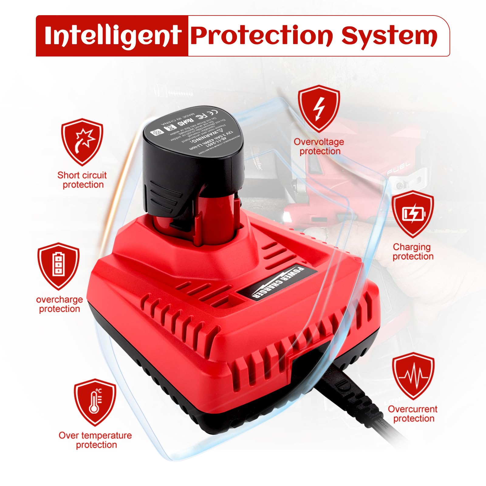 SJZNHFTOLO safety features include overheat and overcurrent protection.