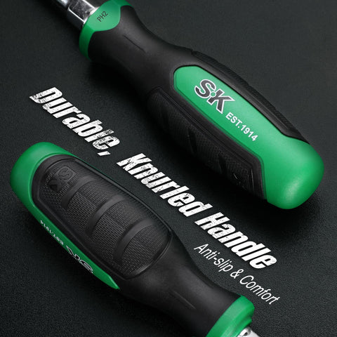Heat-treated S2 steel shafts provide high impact strength and wear resistance.