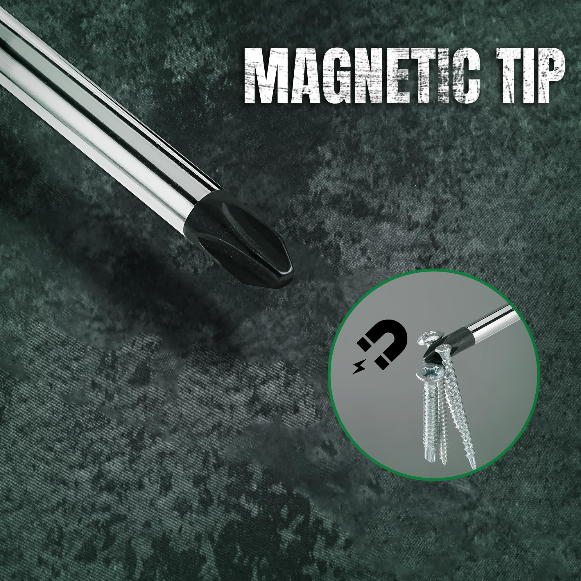 SureGrip handle features a knurled texture for improved torque control.