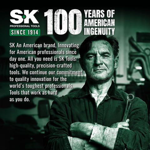 SK 3-Piece Adjustable Wrench Set, 8-inch front view, versatile for plumbing and automotive work.