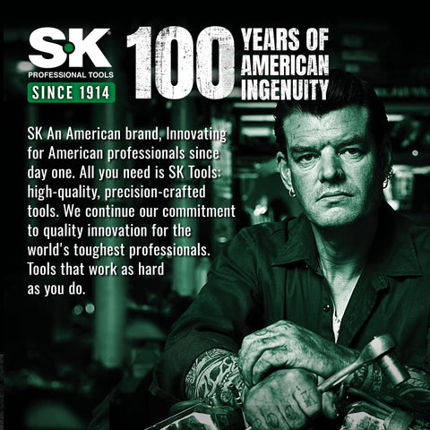 SK screwdrivers with heat-treated S2 steel shafts for durability.