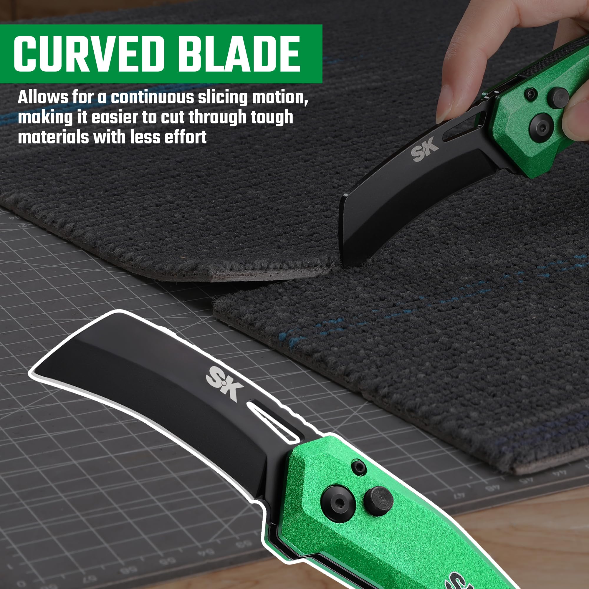 SK Hawkbill compact knife fits pockets or bags.