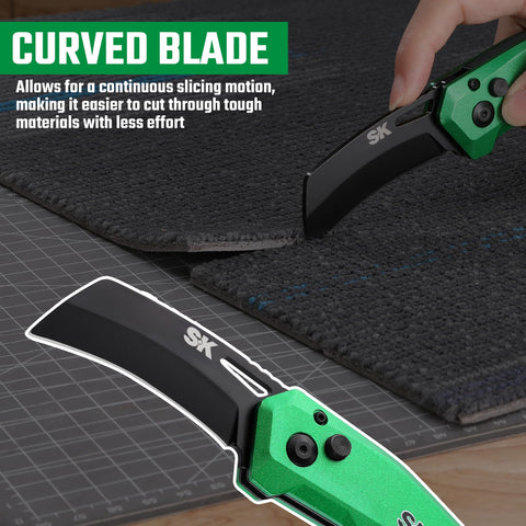 SK Hawkbill compact knife fits pockets or bags.
