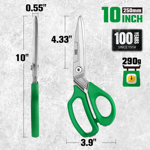 SK serrated edge provides stable grip for quick cuts on various materials.