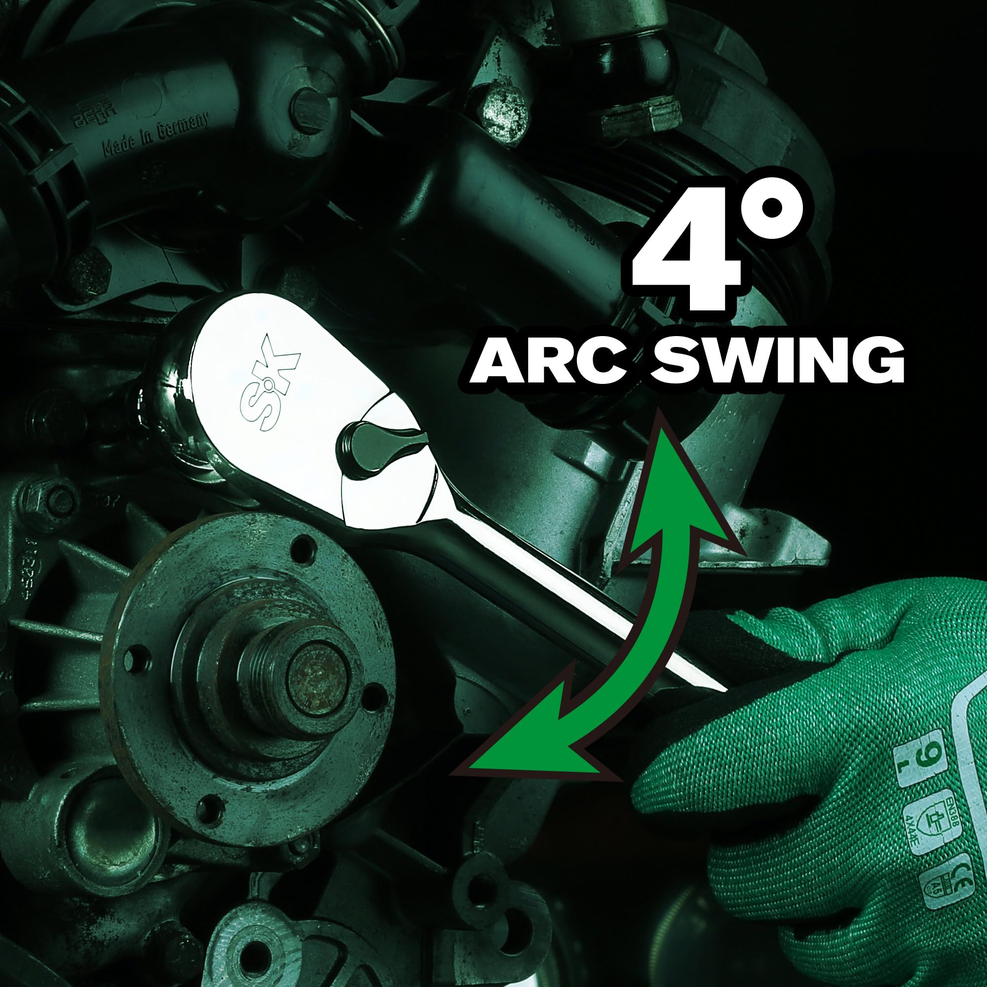 Premium SuperKrome finish enhances wear resistance and long life