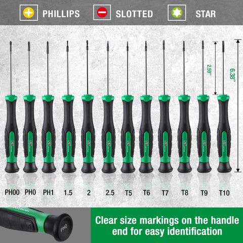 SureGrip knurled handle provides comfortable, controlled torque for extended use.