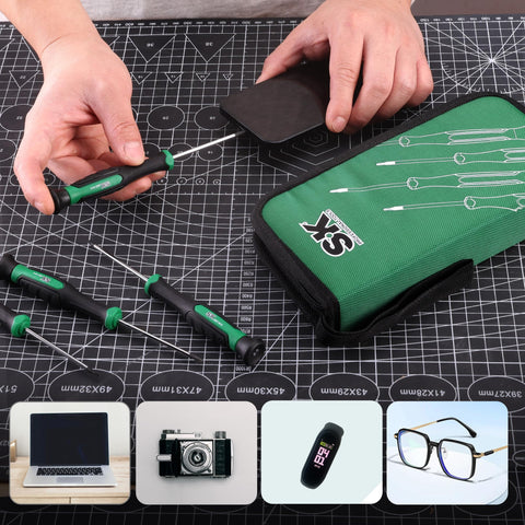 Zipper pouch keeps tools organized and ready to carry between jobs.