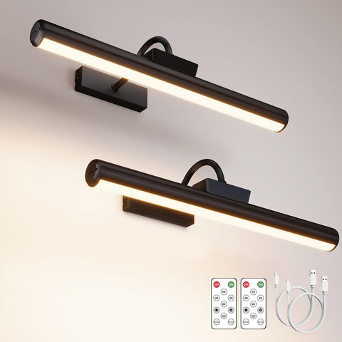 Skairipa 16in wireless picture light with remote for bright, even artwork illumination