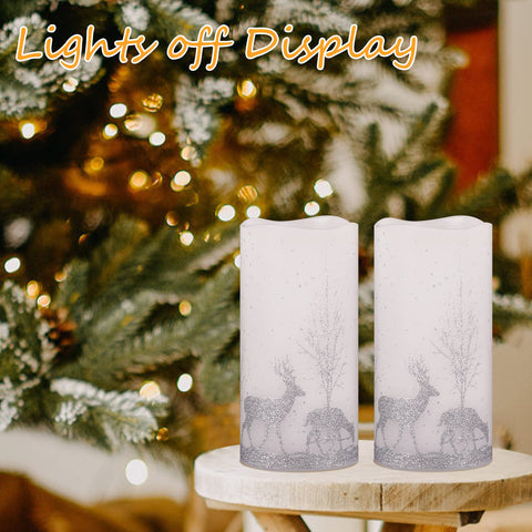 Skairipa flameless pillar candle with 3D wick flicker offers realistic ambiance for dinners.