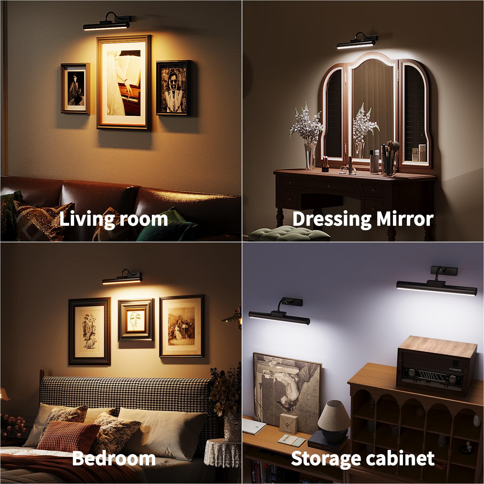 Skairipa versatile lighting for art, photos, mirrors, or darts backdrops