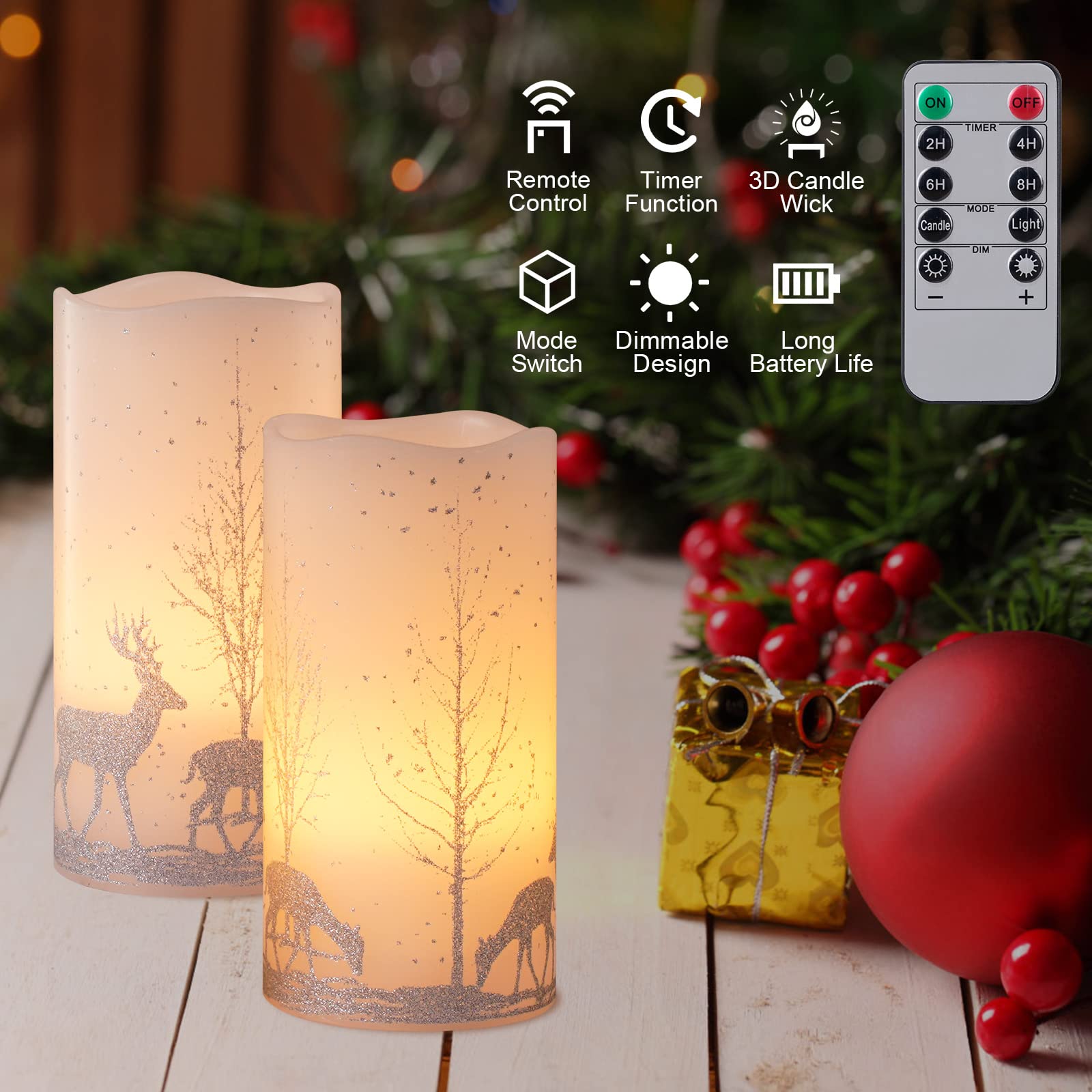 Skairipa remote timer candle lets you schedule light with no open flame.