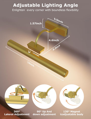 Skairipa gold picture light offers natural white and warm tones