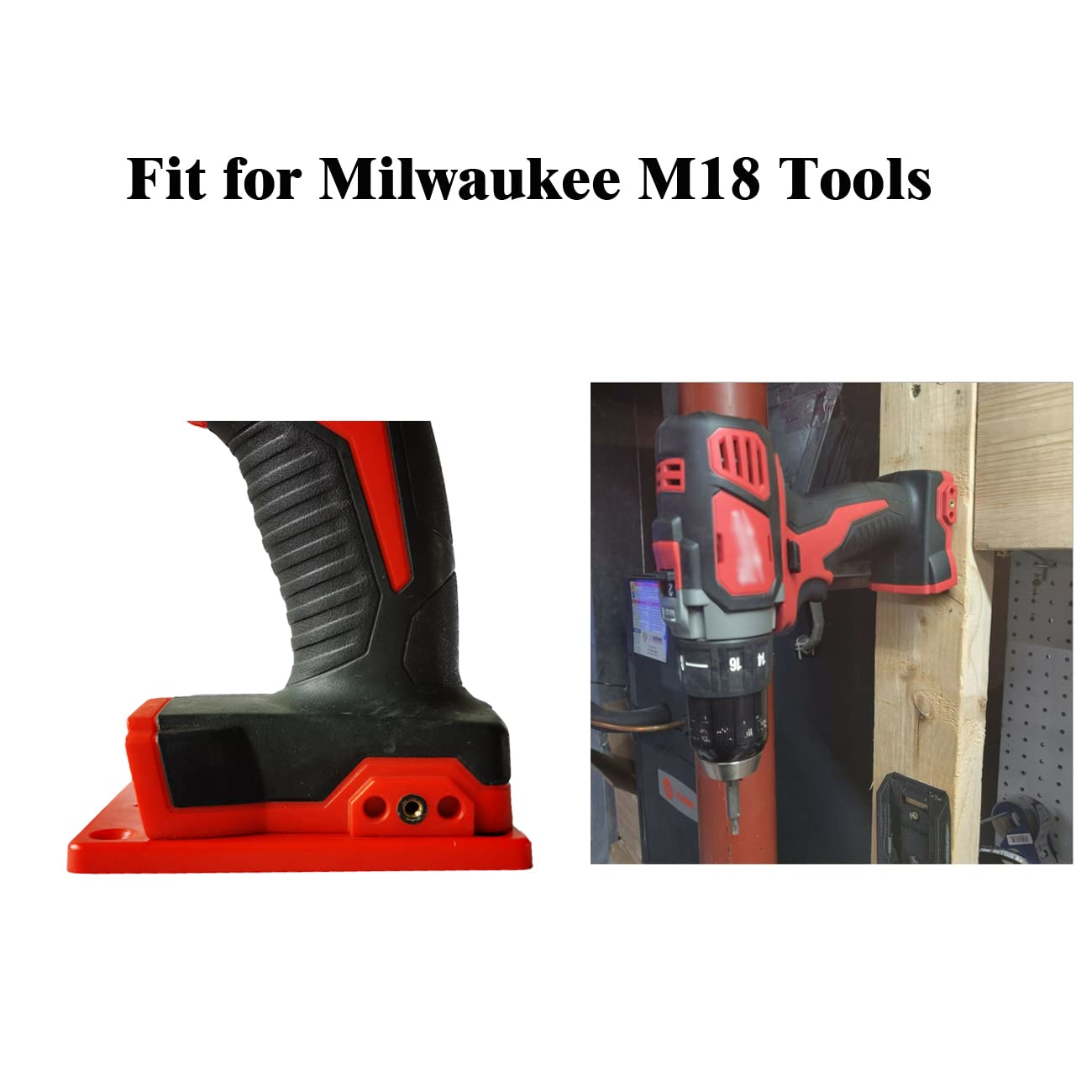 SKCMOX tool-battery mount kit with screws enables fast shelf setup.