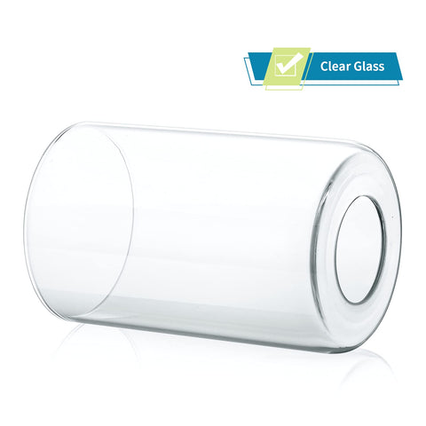 Skelang cylindrical glass shade for kitchen lighting offers modern shine