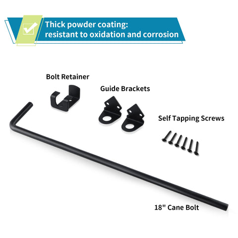 Skelang gate drop rod steel 18-inch for sturdy outdoor use