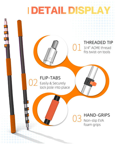 SKGPOLE aluminum construction highlights durable, low-sway performance