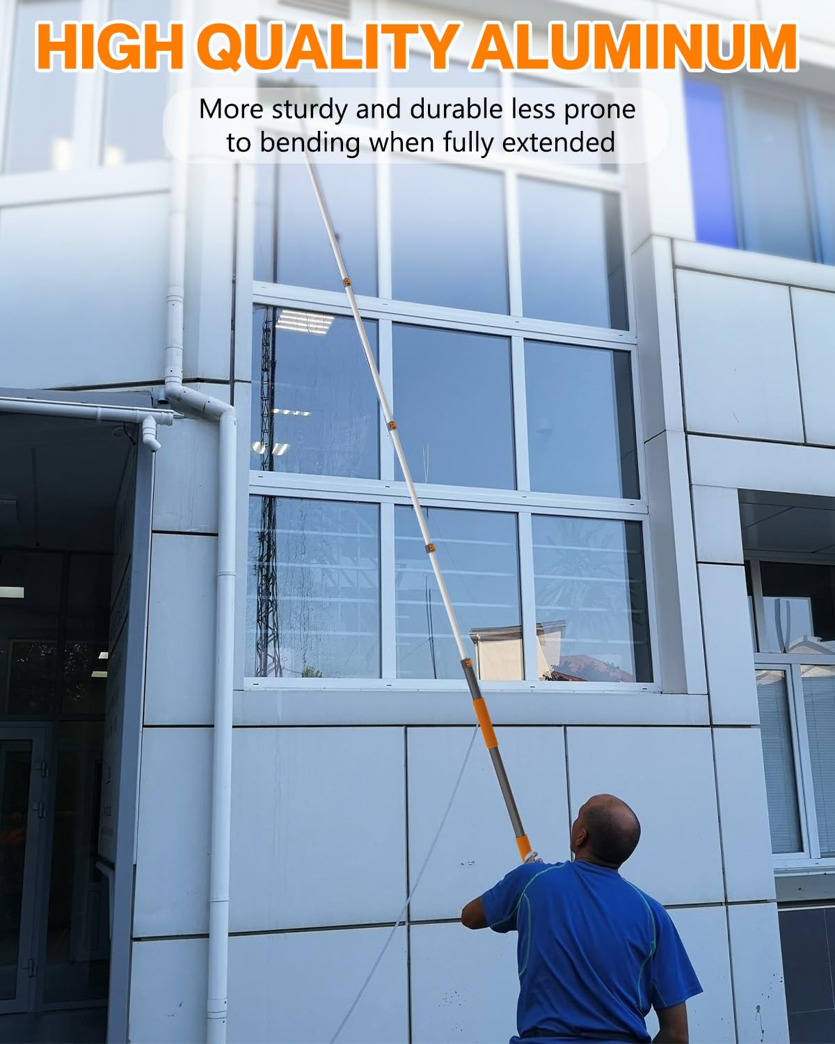 SKGPOLE anti-slip foam handle reduces hand fatigue during use