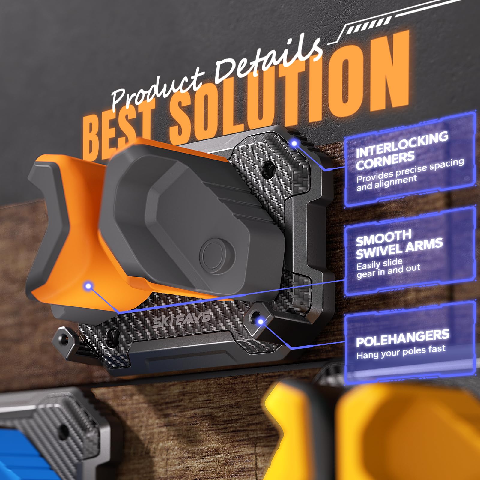 Skifavs protective rubber cushions prevent damage during storage