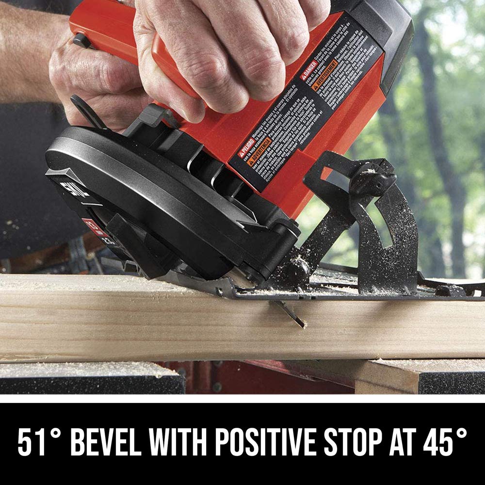 Skil 5080-01 circular saw 51-degree bevel capability for angled cuts