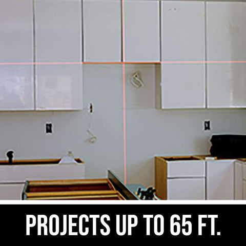 SKIL LL932201 horizontal and vertical lines guide precise tile, wallpaper, and shelf alignment.
