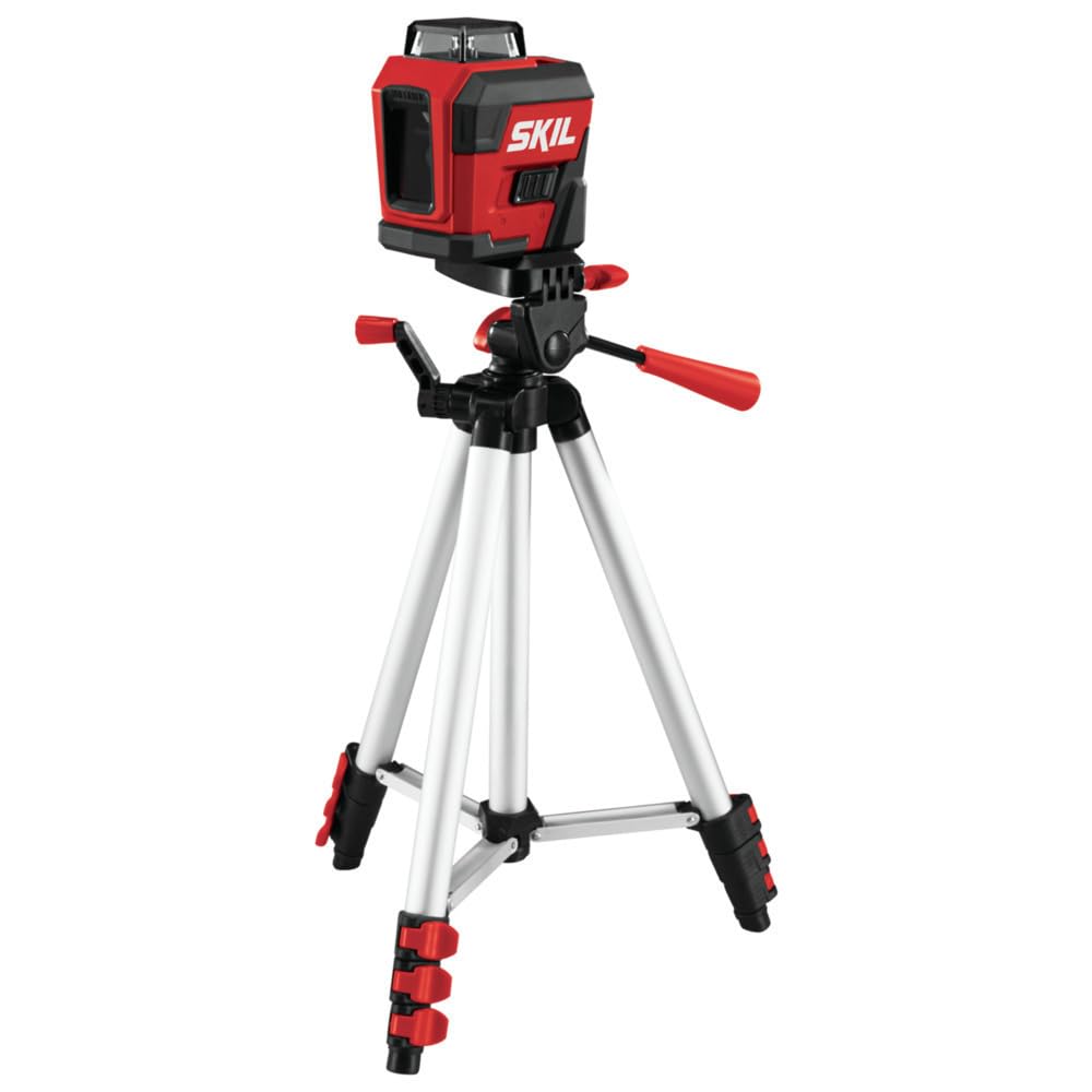 SKIL LL932201 self-leveling function maintains straight lines during setup.