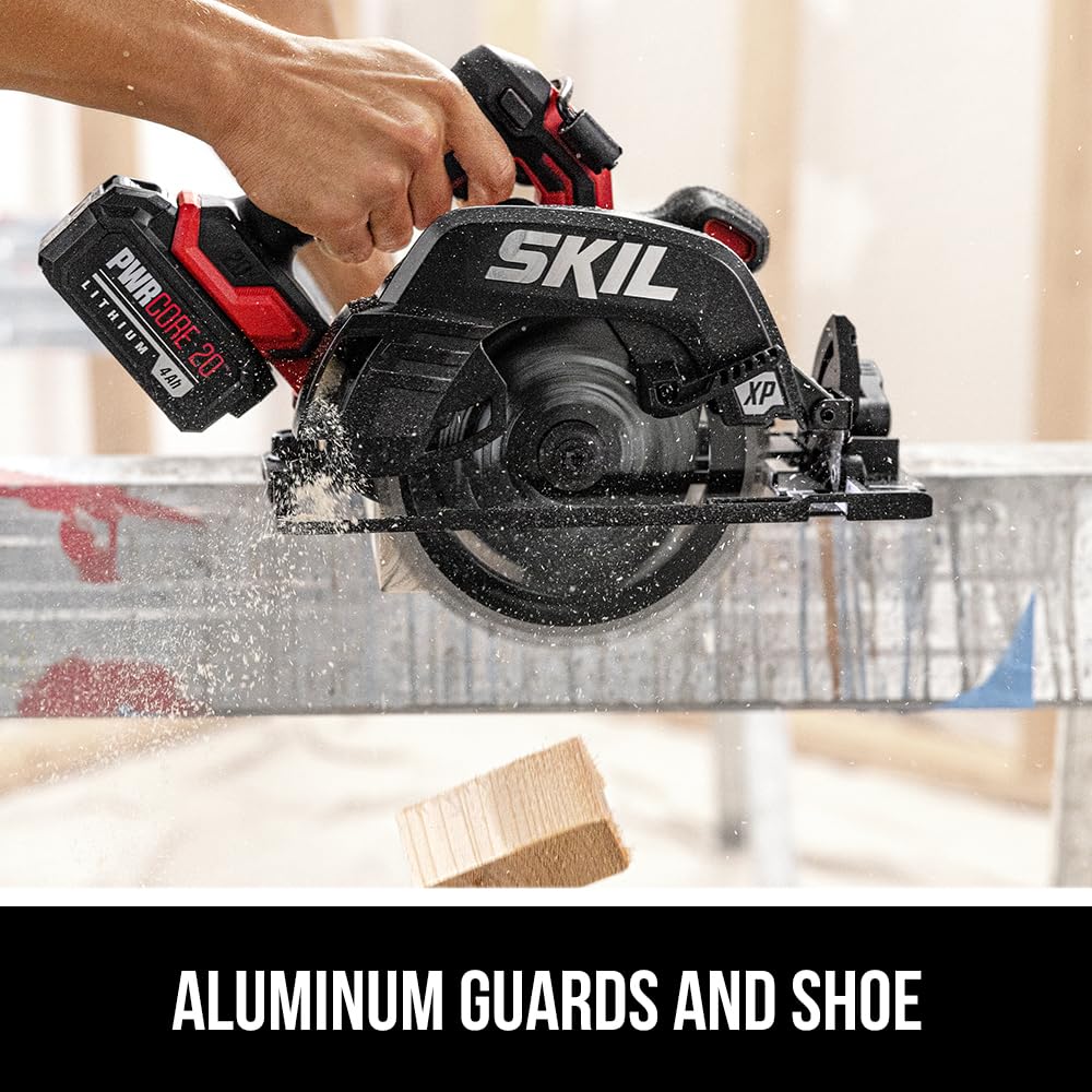 SKIL PWR CORE 20 circular saw with 2-5-8-in depth of cut for thick materials