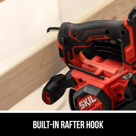 SKIL PWR CORE 20 circular saw electric brake stops blade quickly for safety