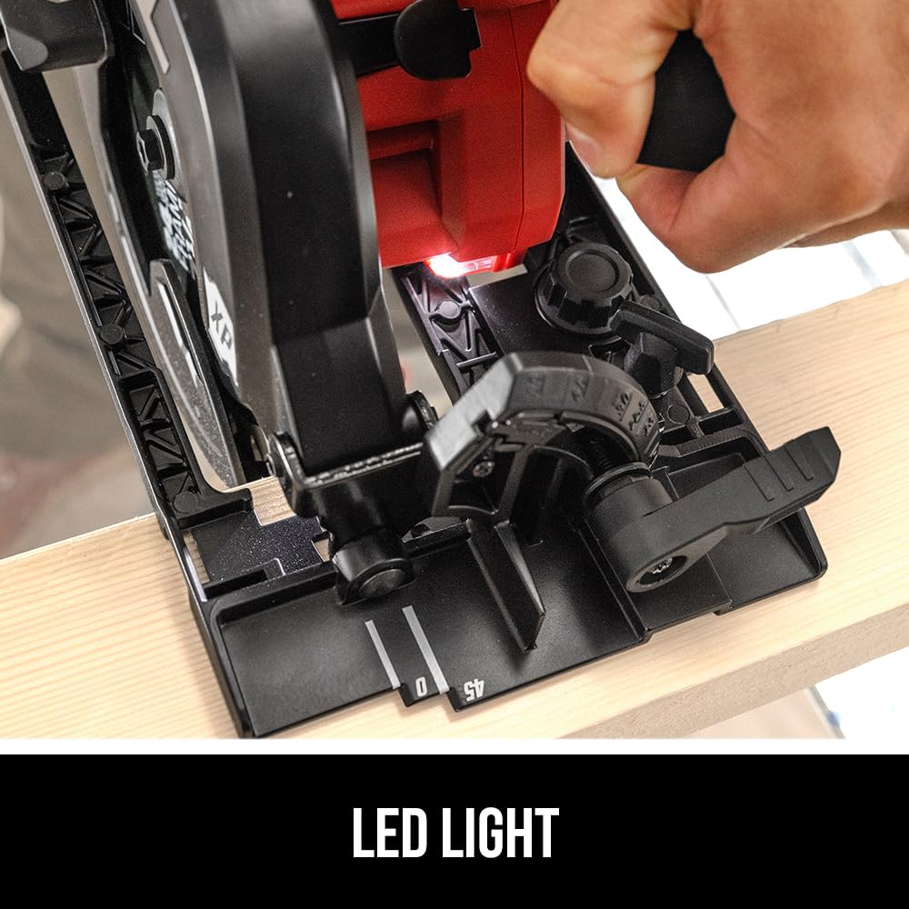 SKIL PWR CORE 20 circular saw LED work light improves visibility