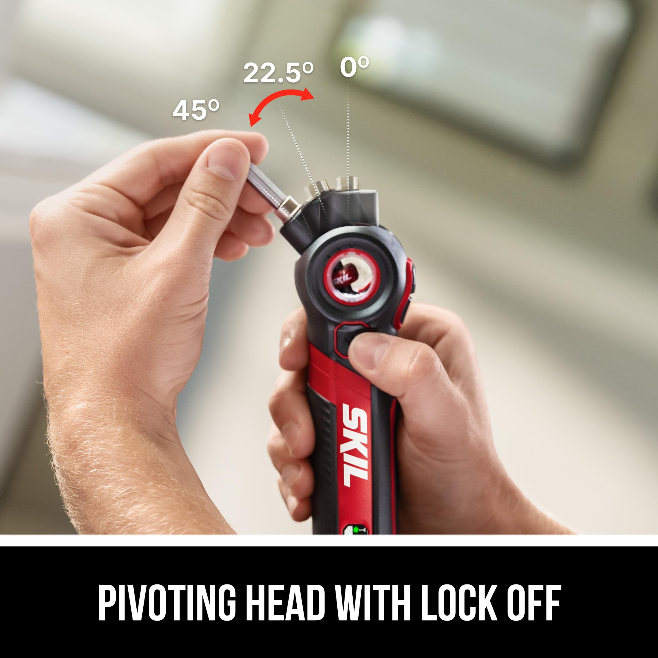 SKIL Twist 2.0 LED light illuminates work areas for precise screws