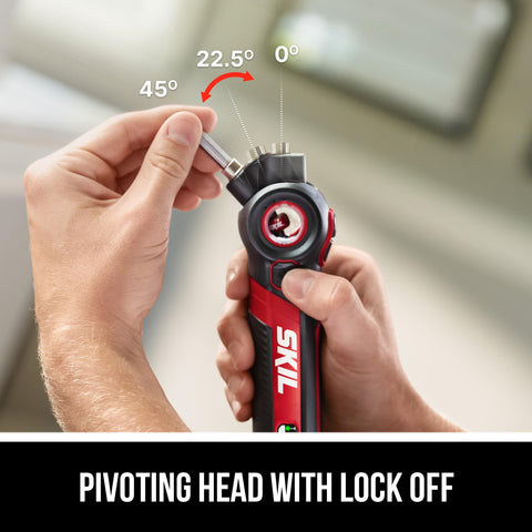 SKIL Twist 2.0 LED light illuminates work areas for precise screws