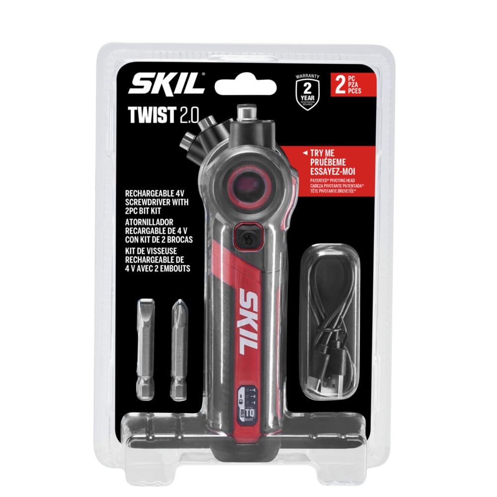 SKIL Twist 2.0 pivoting head enables tight-space driving