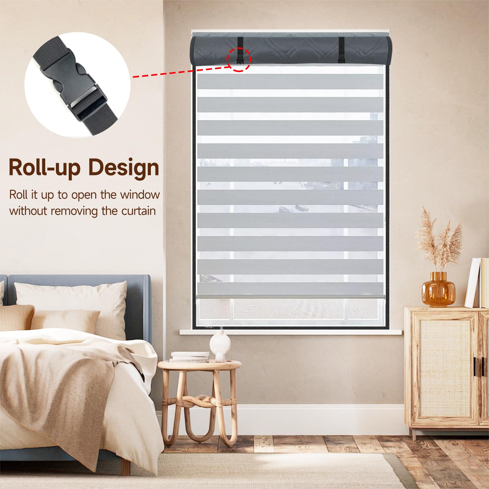 Skloopearg installation kit with tape and push pins