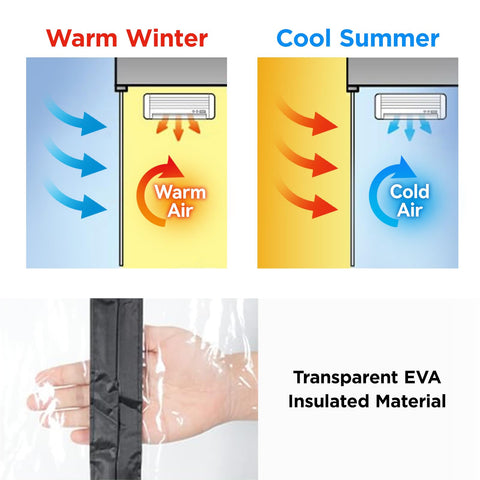 Skloopearg eco-material curtain offers durable, easy-to-clean insulation.