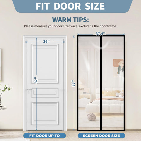 Skloopearg door curtain in kitchen use blocks drafts while preserving visibility.