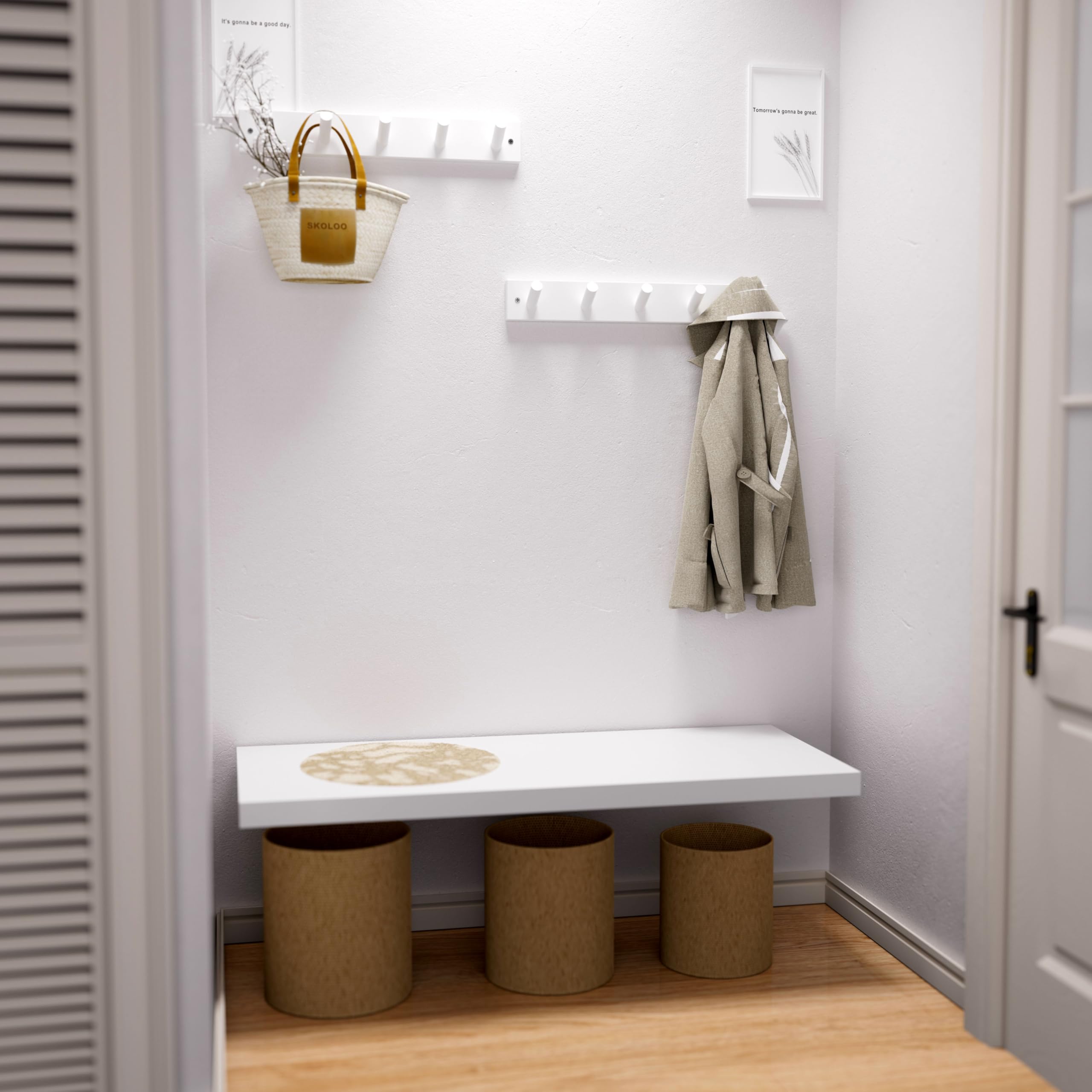 SKOLOO moisture-resistant bamboo finish preserves look in damp areas.