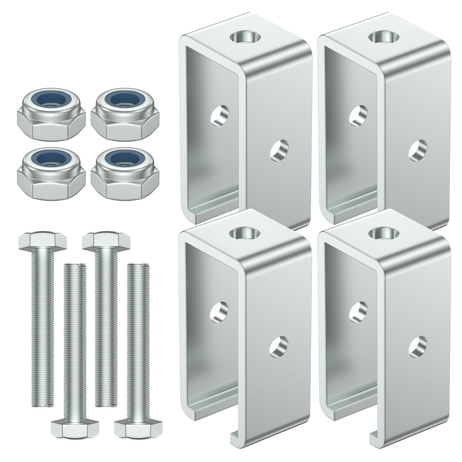 SKTREX channel trolley track hanger bracket compatible with UNISTRUT channels for secure framing.