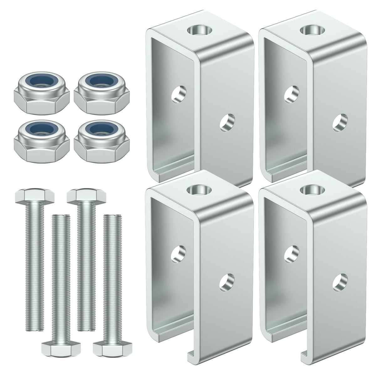 SKTREX channel trolley track hanger bracket compatible with UNISTRUT channels for secure framing.