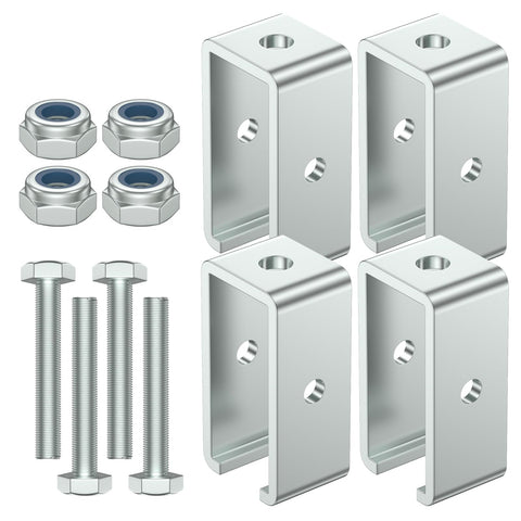 SKTREX channel trolley track hanger bracket compatible with UNISTRUT channels for secure framing.