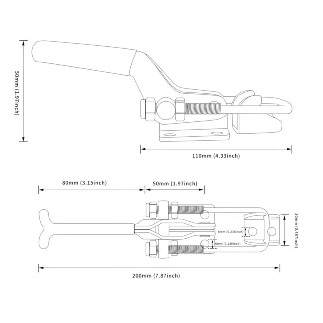 SKYCY trailer-latch example illustrates reliable 2000lbs capacity for vehicles