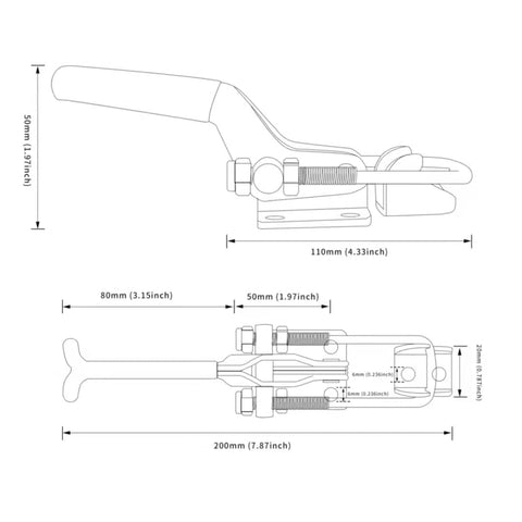 SKYCY trailer-latch example illustrates reliable 2000lbs capacity for vehicles