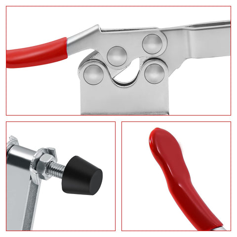 Cold-rolled carbon steel construction for durable clamps