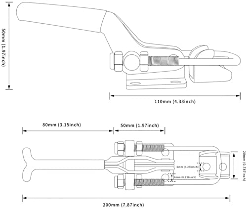 Skycy SKYCK adjustable cam and U-bolt illustrate customizable mounting and force.