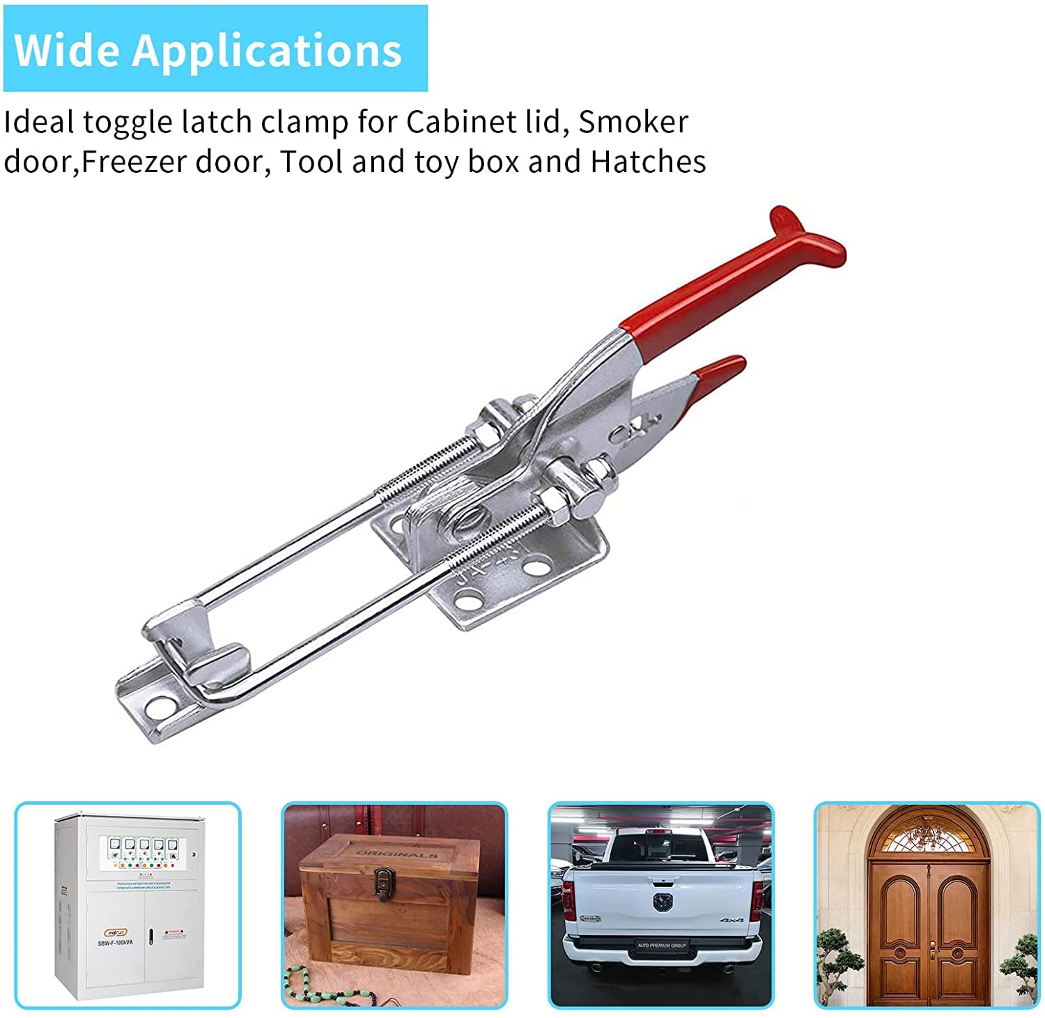 Skycy SKYCK wide-range applications hint at doors, boxes, smokers, and trailers.