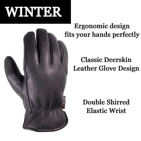 SKYDEER 100g Thinsulate warmth keeps hands comfortable in freezing temperatures during outdoor tasks