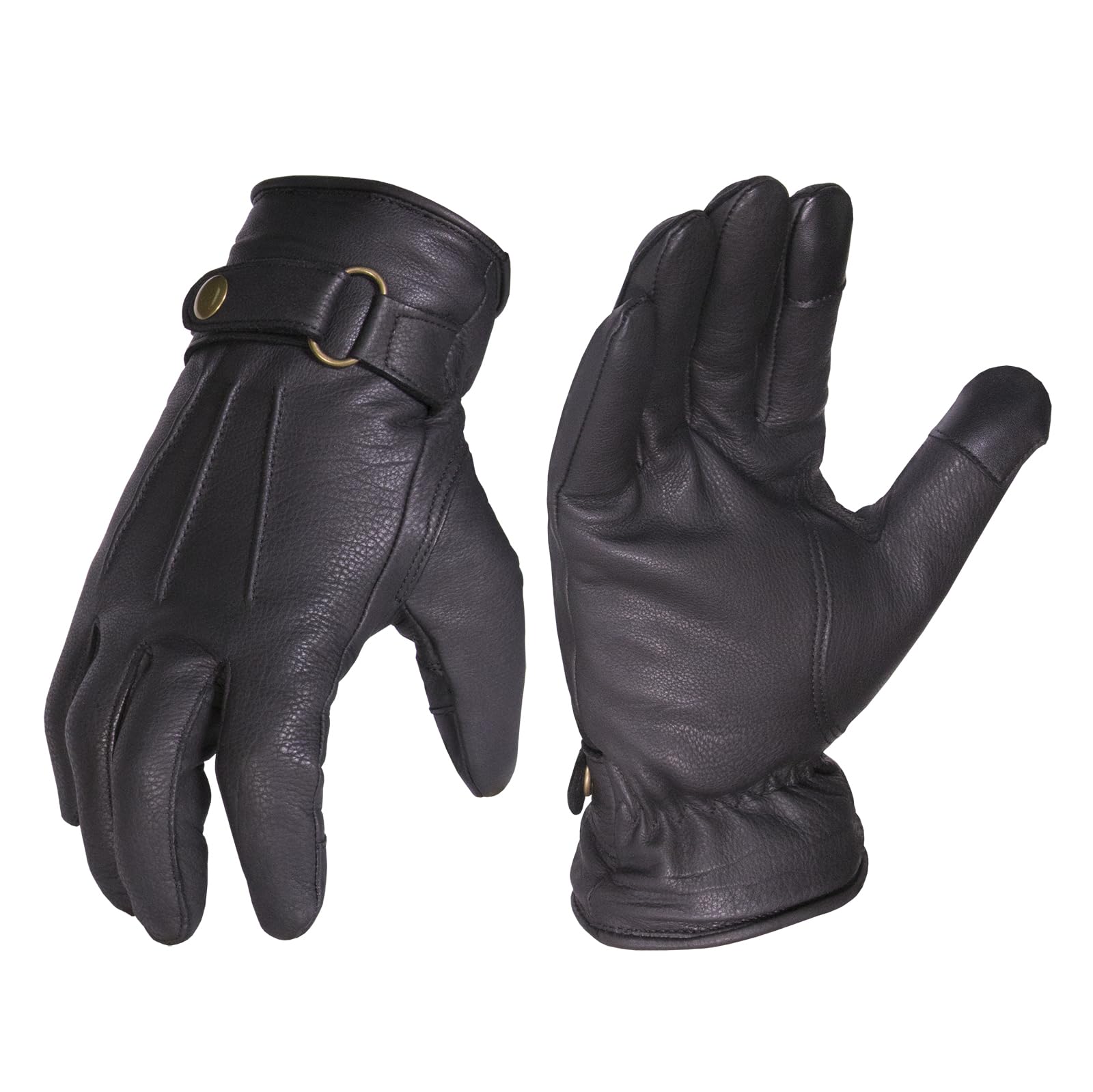 SKYDEER ambidextrous deerskin gloves suitable for both hands and versatile use.