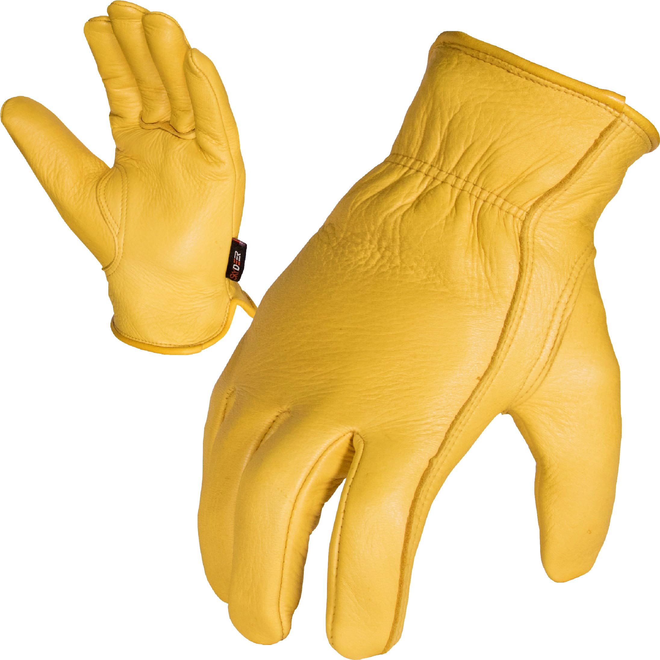 SKYDEER deerskin gloves enhance dexterity for handling small parts and tools.