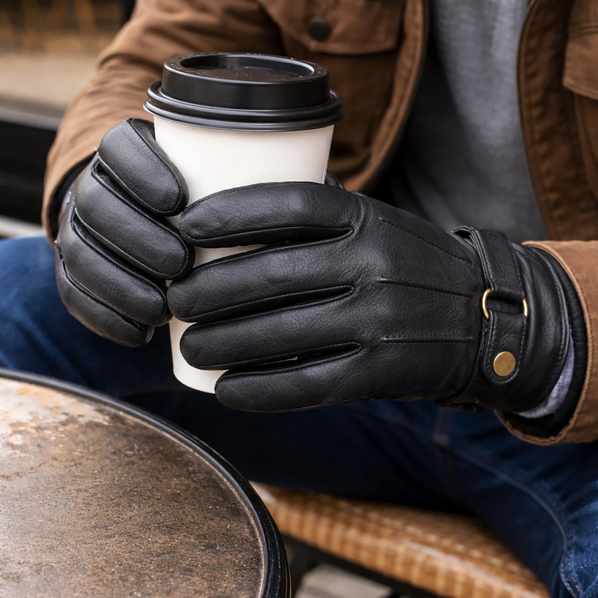 SKYDEER deerskin gloves with Gunn cut and Keystone thumb for flexible grip.