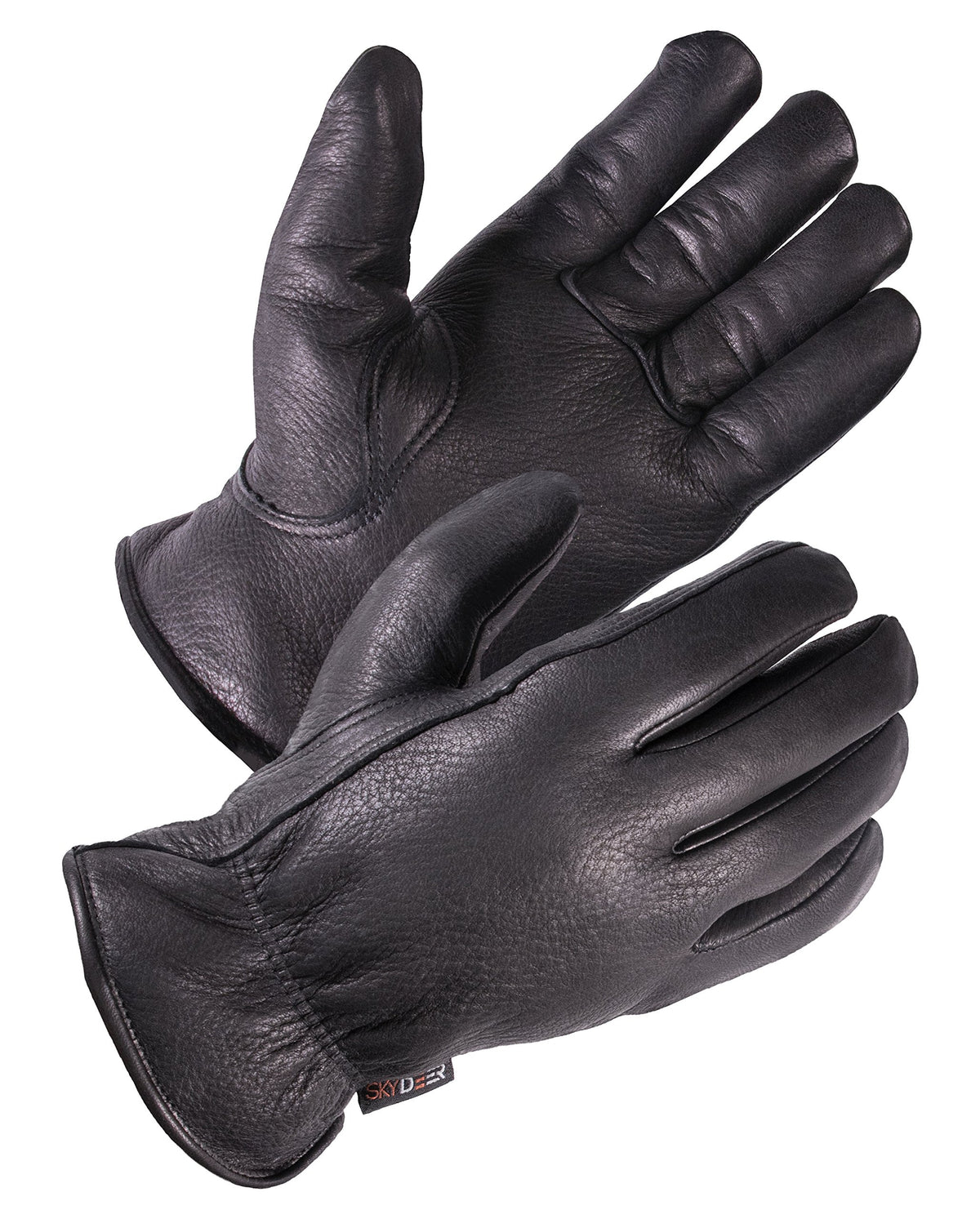 SKYDEER deerskin gloves outer view showing premium material and rugged finish for cold work
