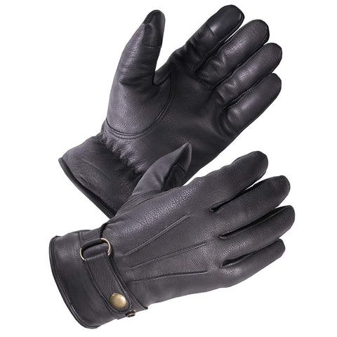 SKYDEER premium deerskin gloves outer view showing soft warmth for outdoor tasks.